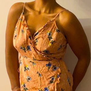 Floral wrap dress